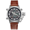 Military Dive 50M Nylon & Leather Strap LED Watches