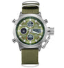 Military Dive 50M Nylon & Leather Strap LED Watches