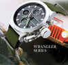 Military Dive 50M Nylon & Leather Strap LED Watches