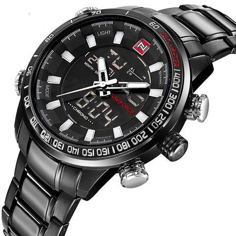 Waterproof Chronograph Sport Analog Quartz Watches