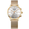 Business Chronograph Mesh Steel Classic Watch For Women