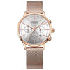 Business Chronograph Mesh Steel Classic Watch For Women