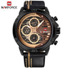 Top Brand Luxury Waterproof 24 hour Date Quartz Leather Sport Wrist Watch