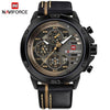 Top Brand Luxury Waterproof 24 hour Date Quartz Leather Sport Wrist Watch