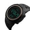 Men’s Outdoor Sports with Countdown Double Time Alarm Chrono Digital Wristwatches 50M Waterproof