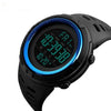Men’s Outdoor Sports with Countdown Double Time Alarm Chrono Digital Wristwatches 50M Waterproof