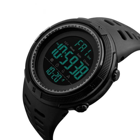 Men’s Outdoor Sports with Countdown Double Time Alarm Chrono Digital Wristwatches 50M Waterproof