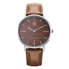 Genuine Leather Band Quartz Watch For Women