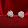 New Tennis Net 925 Sterling Silver Earrings For Women