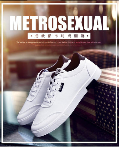 New Fashion Canvas Casual Shoes For Men With White Board Trend of Breathable Shoes