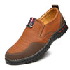 Men Casual Spring Split Leather Flats Comfortable Shoes