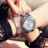 Rose Gold Calendar Wrist Watch For Women With  Waterproof