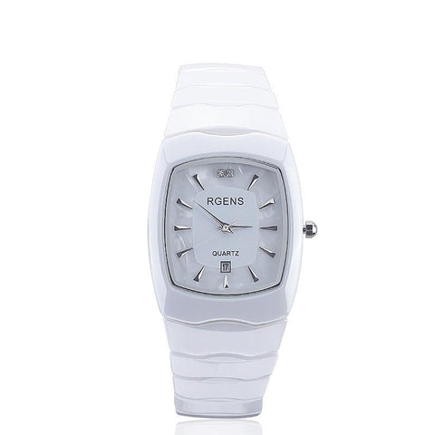 Women Ceramics Wrist Watch With Square Casual Waterproof Watch For Women