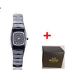 Women Ceramics Wrist Watch With Square Casual Waterproof Watch For Women