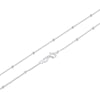 925 Sterling Silver Beads Curb Chain Choker Necklaces For Women