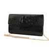 Black PU Leather Women Party Clutch Bag