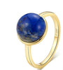 925 Sterling Silver Natural Stone Turquoises  Anniversary Ring