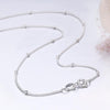 Thin Pure 925 Sterling Silver Chain For Women