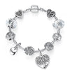 New Brand Women Bracelet With 925 Unique Silver Crystal Charm Bracelet