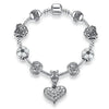 New Brand Women Bracelet With 925 Unique Silver Crystal Charm Bracelet