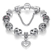 New Brand Women Bracelet With 925 Unique Silver Crystal Charm Bracelet