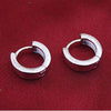 925 Sterling Silver Smooth Surface Stud Earrings For Women Men