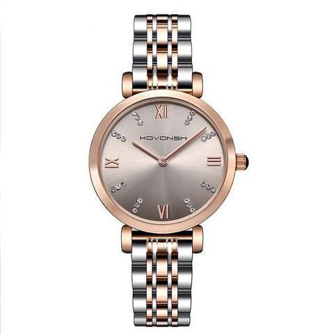 New Branded Wrist Watch With Stainless Steel Band For Women
