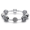 925 Original Silver Four Leaf Clover Bracelet Bangle For Women
