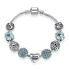 925 Original Silver Four Leaf Clover Bracelet Bangle For Women