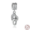 Princess Crown Love Lock CZ Pendant With 925 Sterling Silver Jewelry For Women