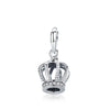 Princess Crown Love Lock CZ Pendant With 925 Sterling Silver Jewelry For Women