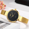 Stainless Steel Mesh Ultra Thin Waterproof Causal Small Wrist Watch For Women