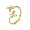 Adjustable Flower Design 925  Sterling Silver Ring