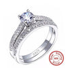 925 Sterling Silver Engagement Wedding Band Rings For Women Bridal Jewelry