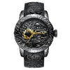 Big Dial Sports Waterproof Fashion 3D Sculpture Dragon Military Casual Quartz Silicone Watch