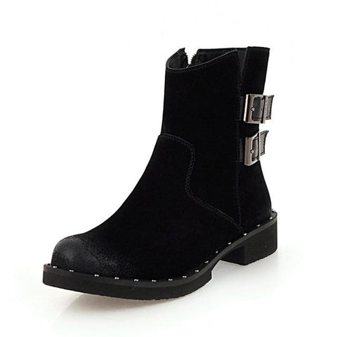 Western Type Boot For Women With Rivet Pointed Toe Footwear