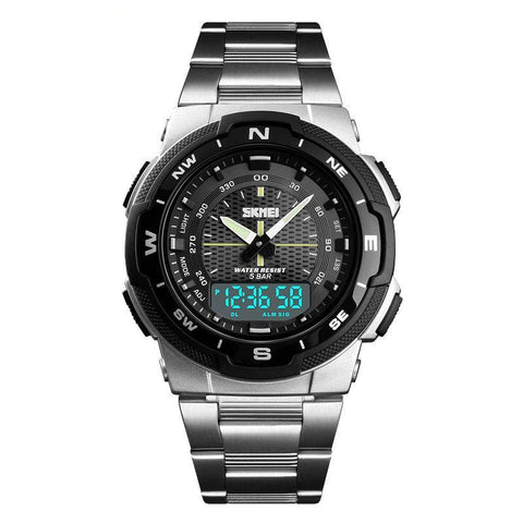 Fashion Quartz Analog Sport Waterproof Wrist Watch Classic Stainless Steel