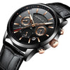 New Fashion Analog Quartz 30M Waterproof Chronograph Sport Date Leather Band Watches