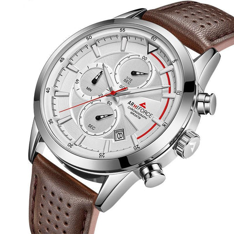 Top Brand Men's Waterproof Chronograph Quartz Wrist Watch