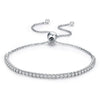Sparkling Strand Link Tennis Bracelet For Women With 925 Sterling Silver