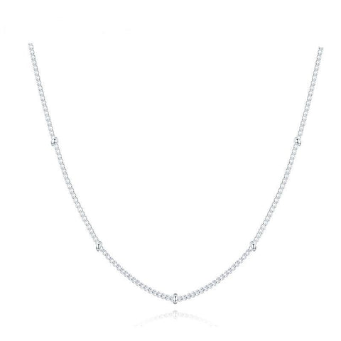 Thin Pure 925 Sterling Silver Chain For Women