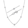 925 Sterling Silver Cross Beaded Chain Choker Necklaces For Women