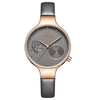 Top Brand Luxury Fashion For Women With Leather Waterproof Clock
