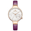 Top Brand Luxury Fashion For Women With Leather Waterproof Clock