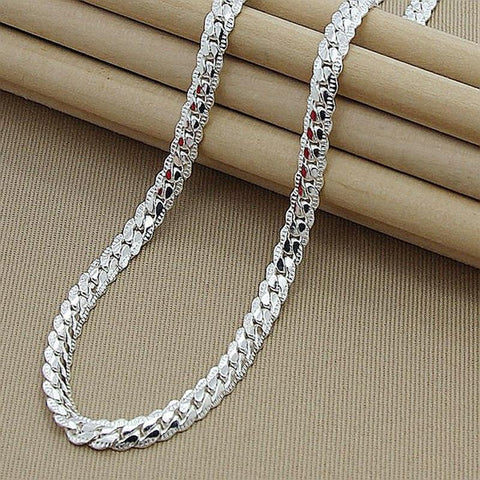 Snake Chain Necklaces With 925 Sterling Silver Necklace For Women And Men