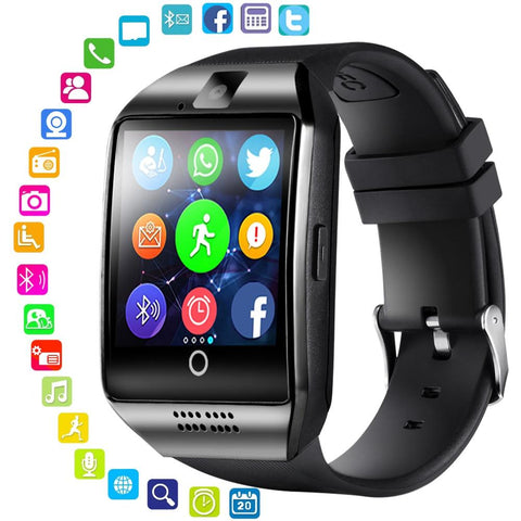 Camera, Q18 Bluetooth SIM TF Card Slot Fitness Activity Tracker Sport Smart Watch