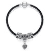 Authentic 925 Enamel Silver Crystal Bracelet For Women