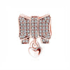Charm Bead Rose Gold Pendant With Authentic 100% 925 Sterling Silver Jewelry For Women
