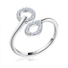 925 Sterling Silver Re sizable Classic Fashion Band Propose Rings
