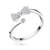 925 Sterling Silver Re sizable Classic Fashion Band Propose Rings